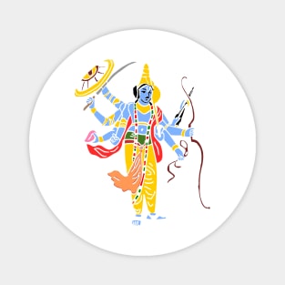 Lord Vishnu Hindu God Magnet